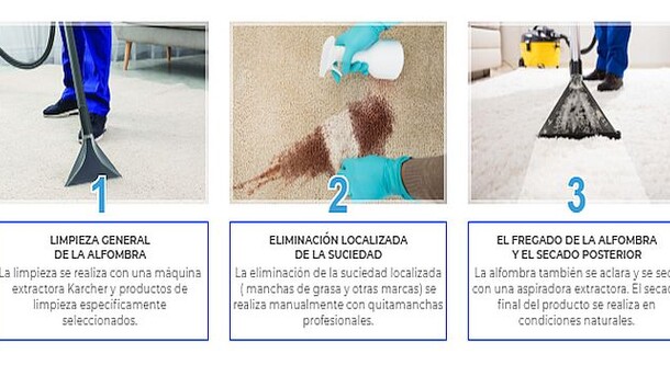 Limpieza de moquetas a domicilio