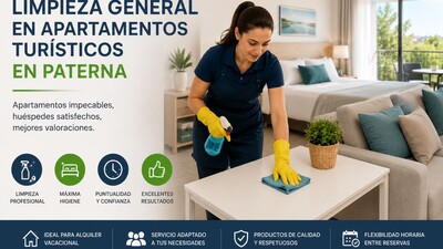Limpieza en apartamentos turísticos en Paterna