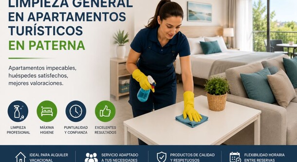 Limpieza en apartamentos turísticos en Paterna