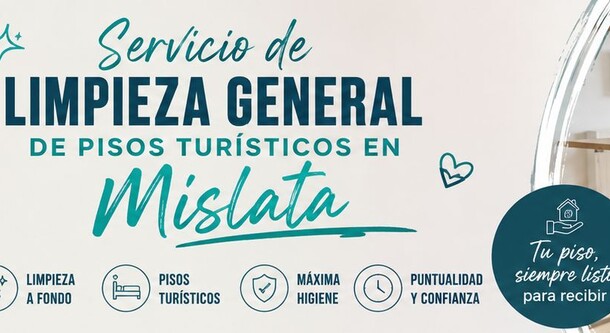 Servicio de limpieza general de pisos turísticos en Mislata